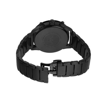 Emporio Armani 'AR11242' Chronograph-Herrenuhr (43mm): Schwarzes Edelstahlgehäuse