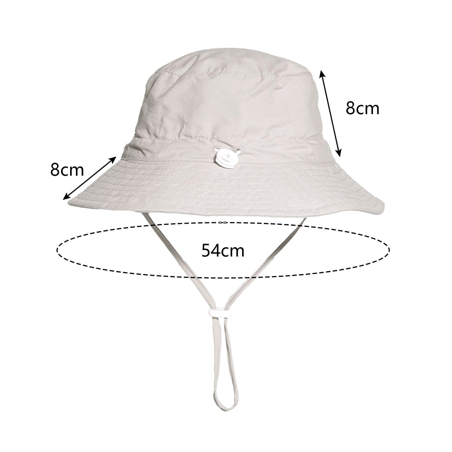 Baby and children's sun hat including sunglasses with UV protection (UPF 50+): Ideal for the beach and summer