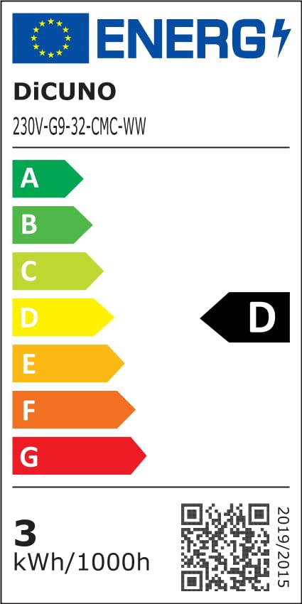 DiCUNO G9 LED-Leuchtmittel 3W (Warmweiß 2700K): Nicht Dimmbar - 6er Pack