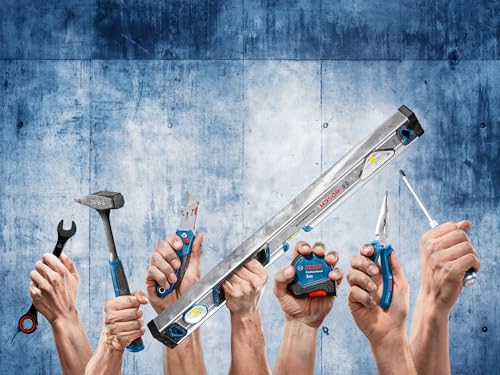 Bosch Professional Maßband (5m) | Aluminiumgehäuse, Magnethaken, Einhandbedienung