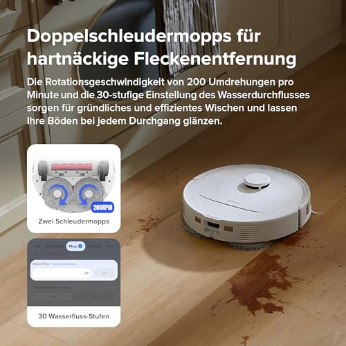 roborock Qrevo S Saug- & Wischroboter mit 7000Pa | Selbstreinigung & Navigation
