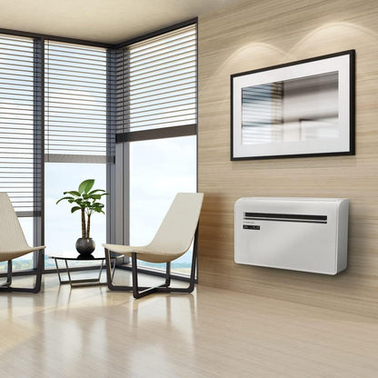 TROTEC Mobile Wandklimaanlage (PAC-W 2200 S) mit 4-in-1 Kühlung, Beheizung, Ventilation: 8000BTU