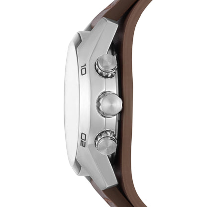 FOSSIL Coachman Chronographenwerk Herrenuhr (44mm) mit Edelstahl- oder Lederarmband