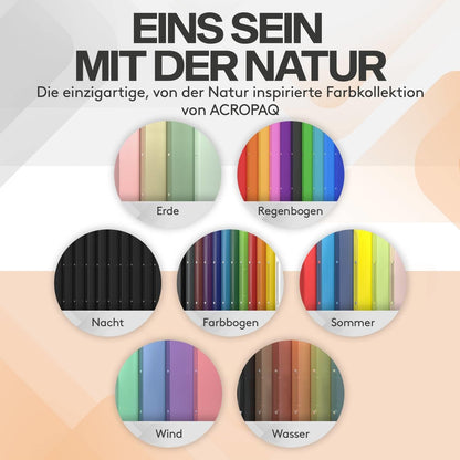 ACROPAQ Ringbücher in A4-Format mit Rückenetiketten (10 Stück): Schulmappen