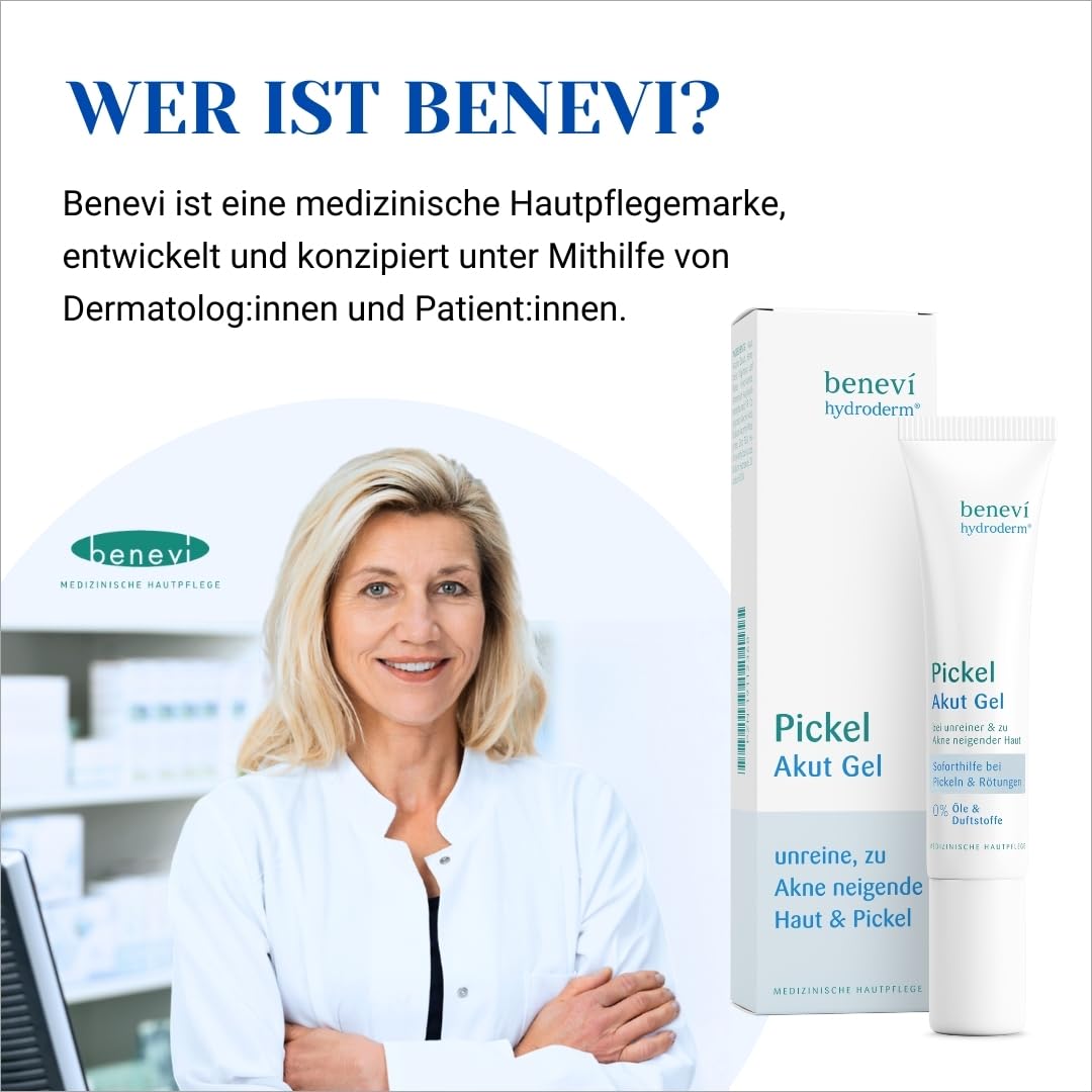 Pickel Akut Gel (15ml): Akne Gesichtspflege gegen Unreinheiten mit klärender Salizylsäure