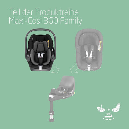 Maxi-Cosi Pebble 360 i-Size Babyschale | Neugeborenen Autositz (360 Grad, 0-15 Monate)