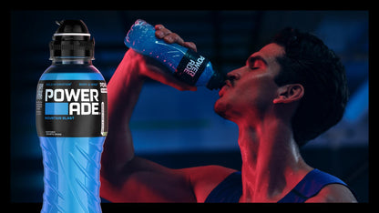 Powerade Sports - Mountain Blast (12 x 500ml) | Low-calorie sports drink with fruit mix flavor