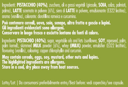 Brontedolci Pistaziencreme süß mit 40% Pistazien aus Sizilien-Ätna (2x 190g)