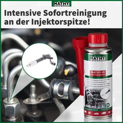 MATHY-ID Universal Injektoren Reiniger Diesel (200ml): Hochwirksames Diesel-Additiv