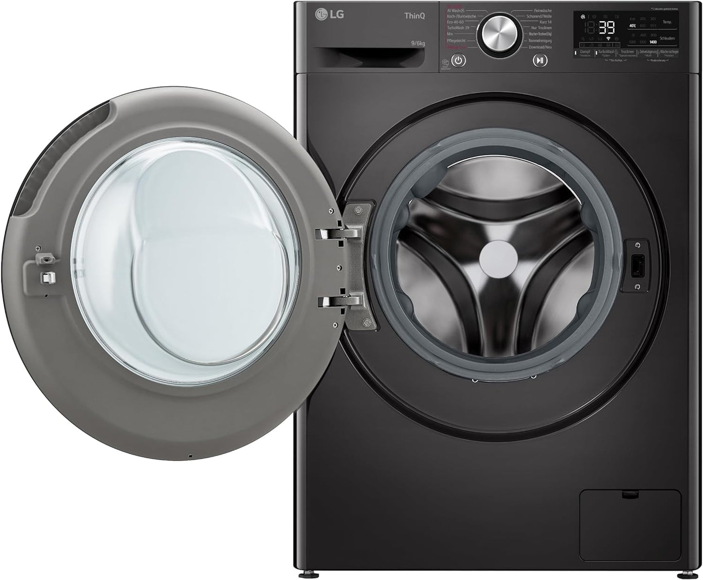 LG Frontlader-Waschtrockner mit Wi-Fi(W4WR7096YB): TurboWash 360, AI Direct Drive | 9-6kg