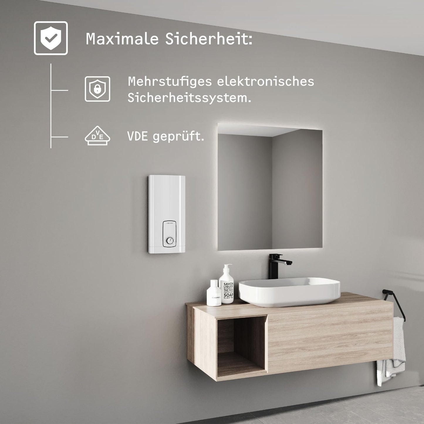 STIEBEL ELTRON Electronic instantaneous water heater for kitchen and bathroom: Energy-saving