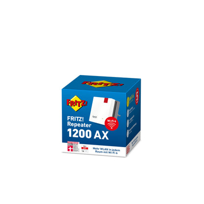 AVM FRITZ!Repeater 1200 AX - WLAN Mesh Repeater mit Wi-Fi 6 & Gigabit-LAN