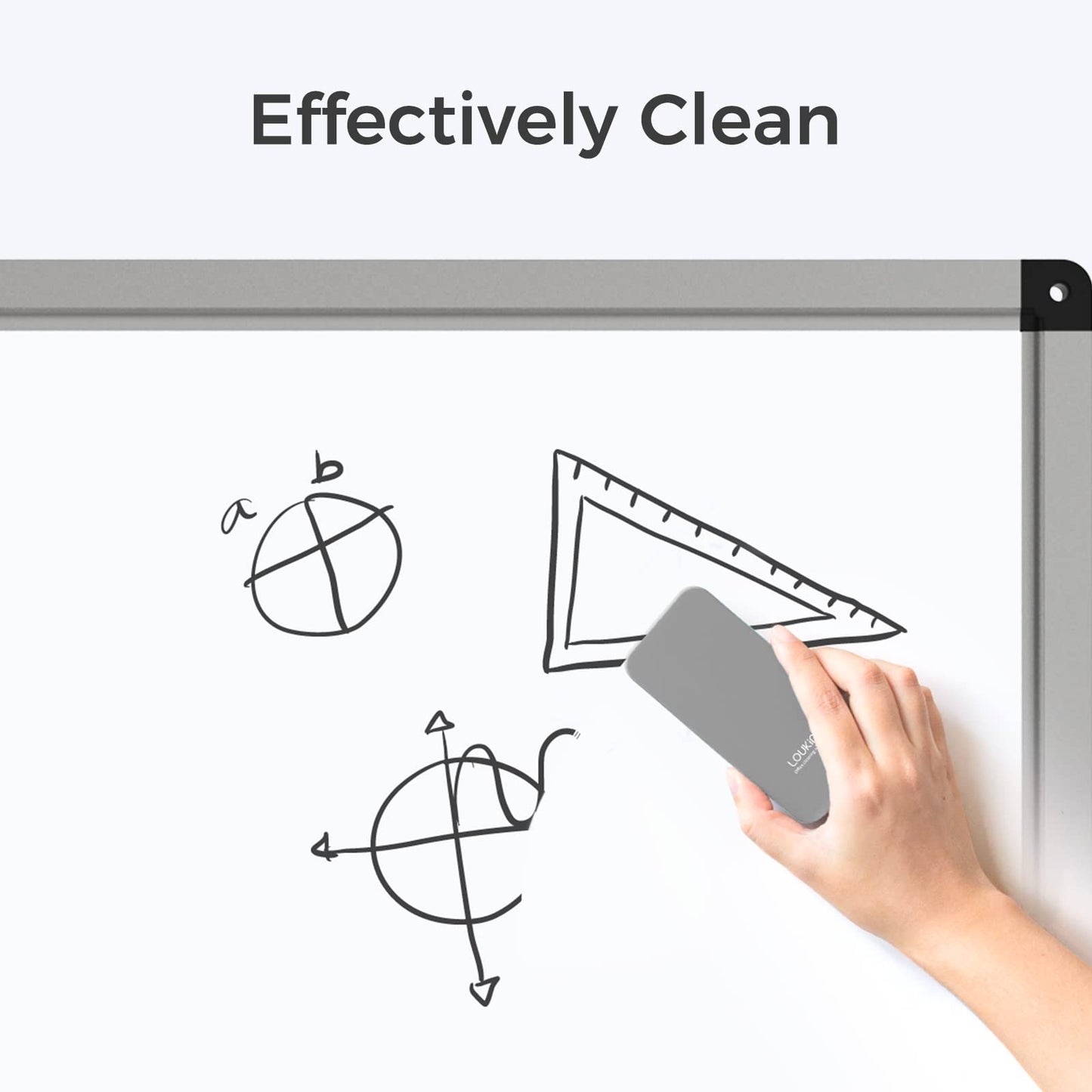 Magnetic Whiteboard Cleaner for Classroom, Home and Office (Gray)