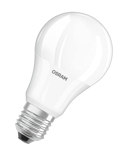 OSRAM LED with E27 base (8.5W warm white: 2700K): Matt 10-pack