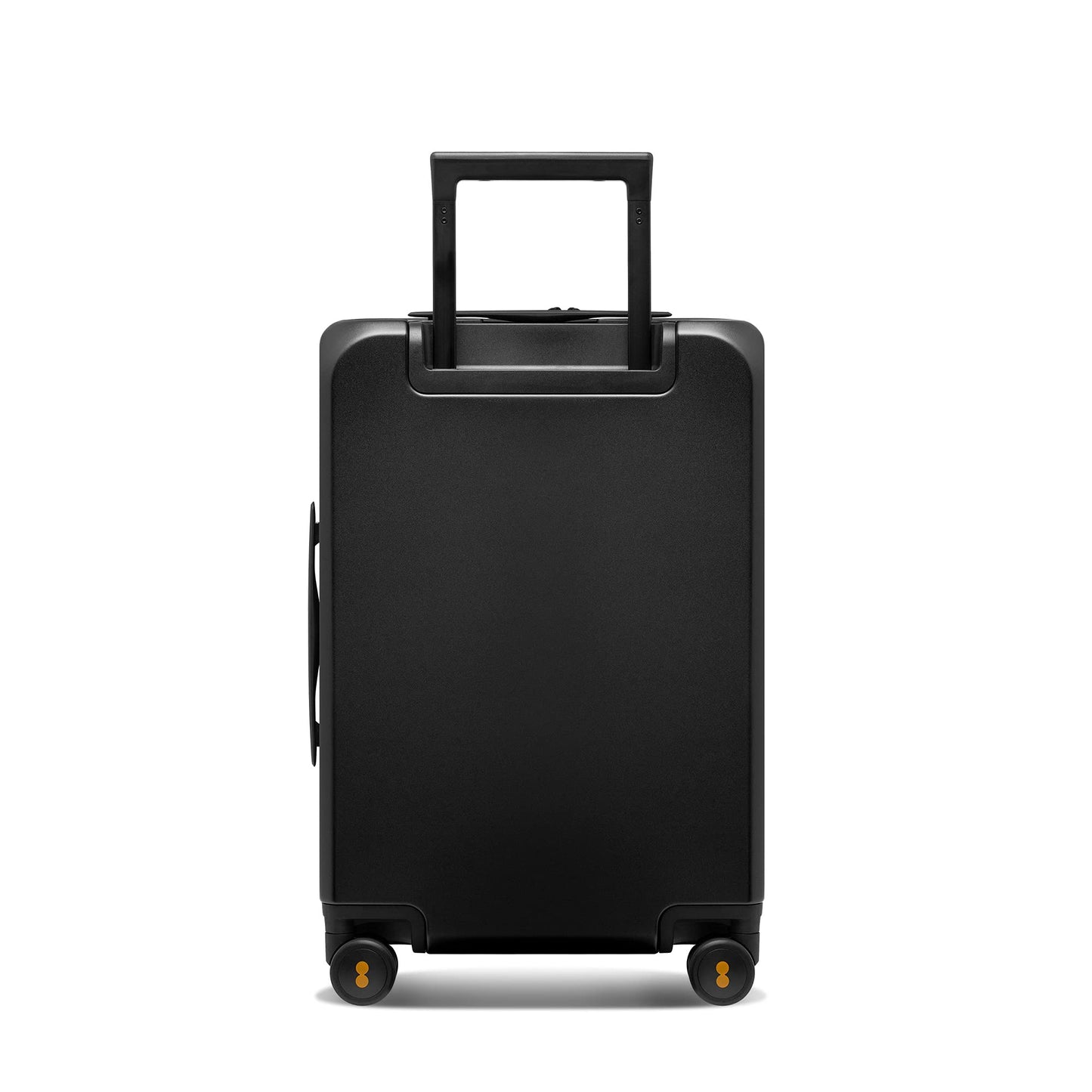 LEVEL8 Hartschalen-Reisekoffer mit USB & Front Laptopfach: TSA-Schloss (Schwarz)
