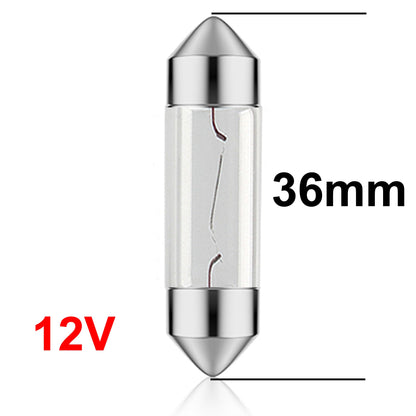 10er-Set Soffitte 12V-5W-C5W-SV8,5-36mm Kennzeichenbeleuchtung, Glühlampe für PKW