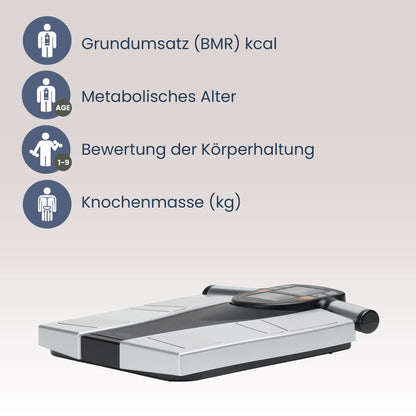 TANITA (BC-545N ) Segment-Körperzusammensetzungswaage: On-Screen Messwerte