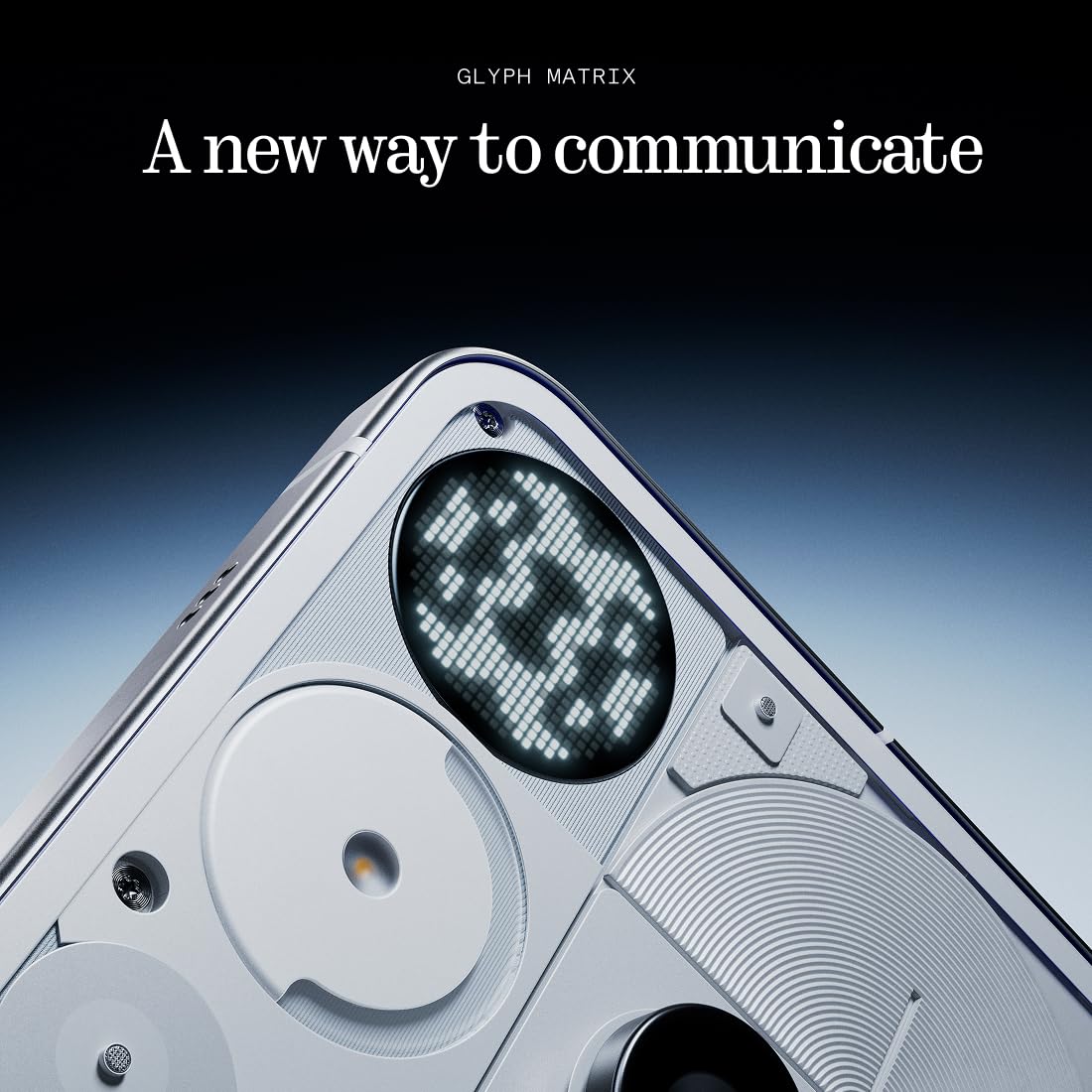 Nothing Phone (3) – Smartphone mit 50 MP Triple-Kamera, 24h Silizium-Kohlenstoff Akku, 6,67" 120Hz AMOLED Display, Glyph Matrix, 16GB + 512GB – Weiß