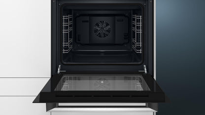 Siemens (HB113FBS1) iQ100 Einbau-Backofen, 60 x 60cm | 3D Heißluft, LED Display