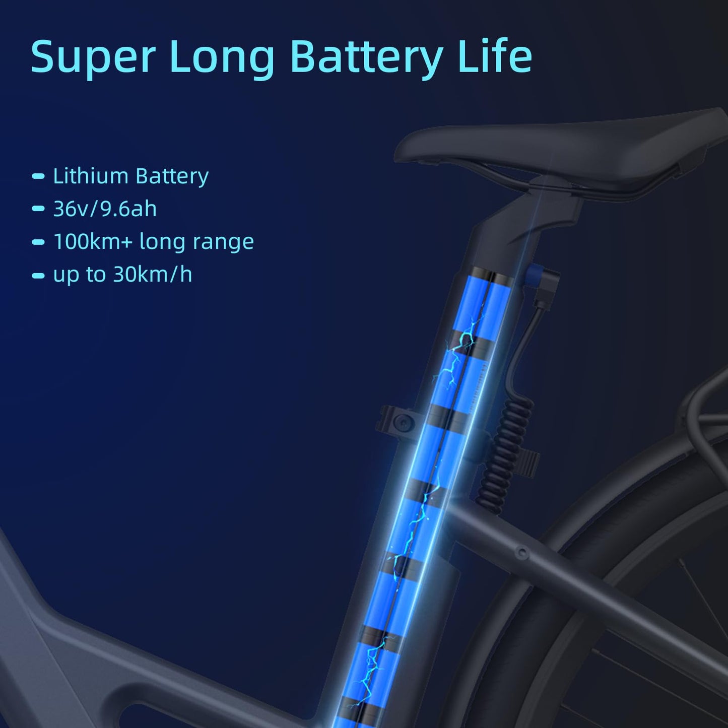 ADO Air 28 E-Bike (2 Stück): 345,00 Wh Akku, Momenten-Sensor, Riemenantrieb, APP (Grau)