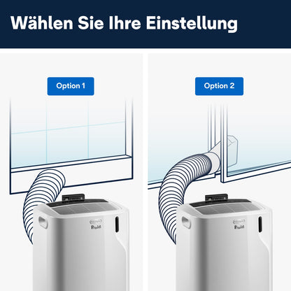 De'Longhi 'Pinguino' (PAC EM82) Mobile Klimaanlage für Räume bis zu 80m³ | 9.400 BTU, 2,4 kW