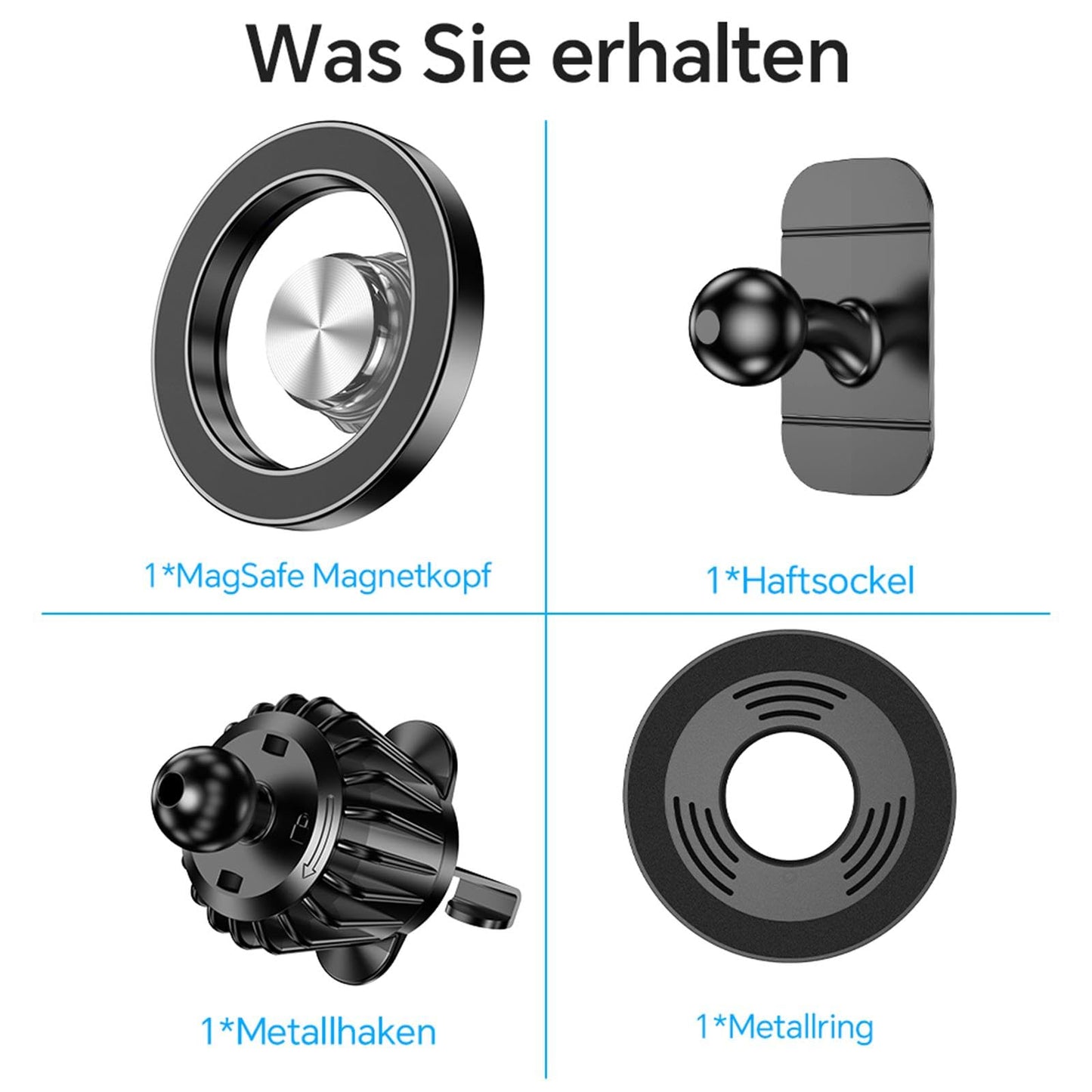 Magsafe Smartphone Autohalterung (20 Starke Magnet, 360° Drehbar)