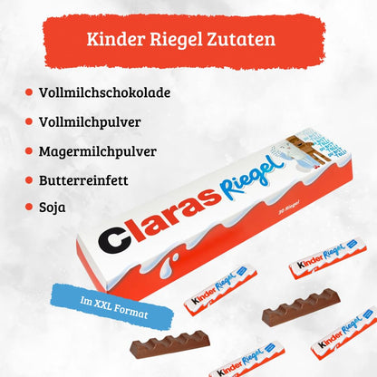XXL kinder Riegel personalisiertes Geschenk mit Name (3x10er Packung - 630g)
