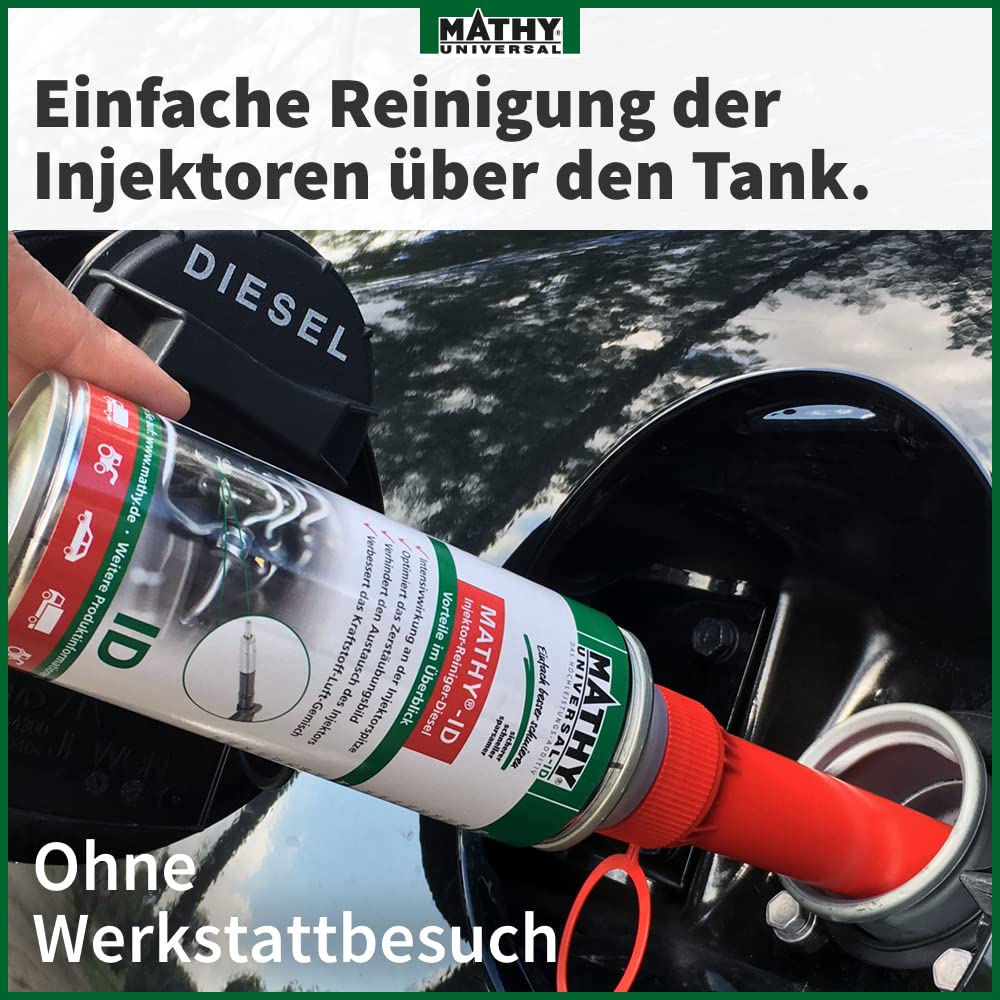 MATHY-ID Universal Injektoren Reiniger Diesel (200ml): Hochwirksames Diesel-Additiv