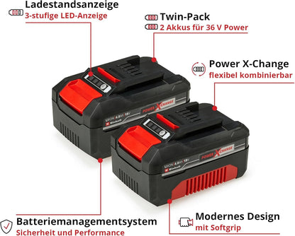 Original Einhell Proactive battery PXC-Twinpack 4.0Ah Power X-Change (Li-Ion, 18V)