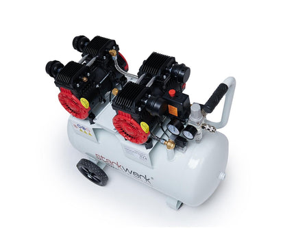 STARKWERK air compressor (SW 457/10) including pressure reducer and water separator: 10 bar, 50 liters