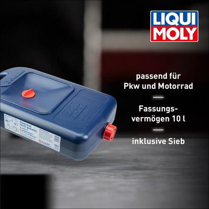 LIQUI MOLY oil change canister (7055): 10 liter capacity
