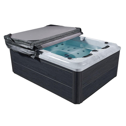Artsauna Whirlpool 'OASIS' für 3 Personen (620L) inkl. Thermoabdeckung: 31 Massagedüsen (Grau)