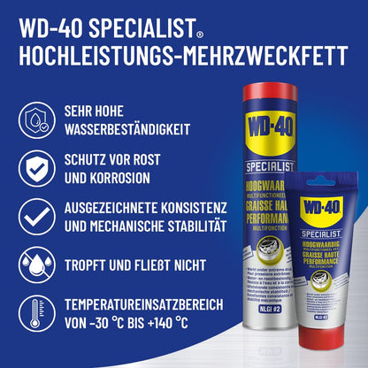 WD-40 Specialist Hochleistungs-Mehrzweckfett, Korrosionsschutz - 400g