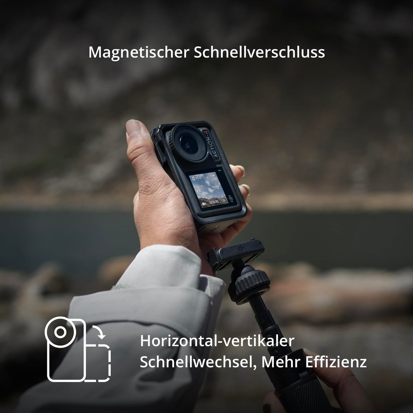 DJI Osmo Action 4 Essential Combo Action Camera: 4K/120fps, Low-Light Recording, Waterproof