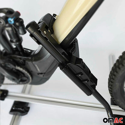 OMAC Farad P-Style roof bike rack for bikes up to 25 kg | TÜV-approved, steel