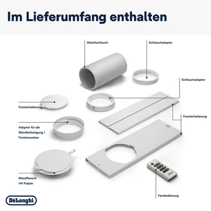 De'Longhi 'Pinguino PAC EX93' Klimagerät mit Abluftschlauch: Whisper Technology