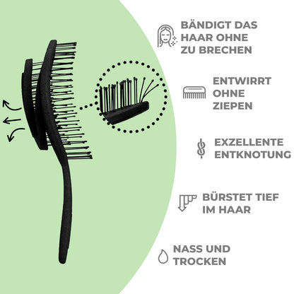 Ninabella Entwirrungsbürste - Für alle Haartypen & nachhaltige Pflege