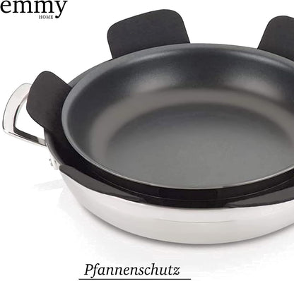 Emmy Home Filz-Pfannenschoner (5 Stück): Stapelschutz, Topfuntersetzer