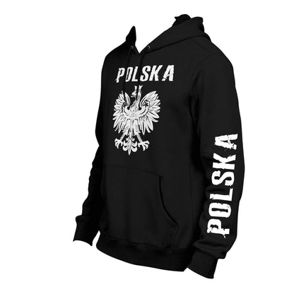 POLSKA Hoodie: Polen Adler hochwertige Verarbeitung für Damen, Herren