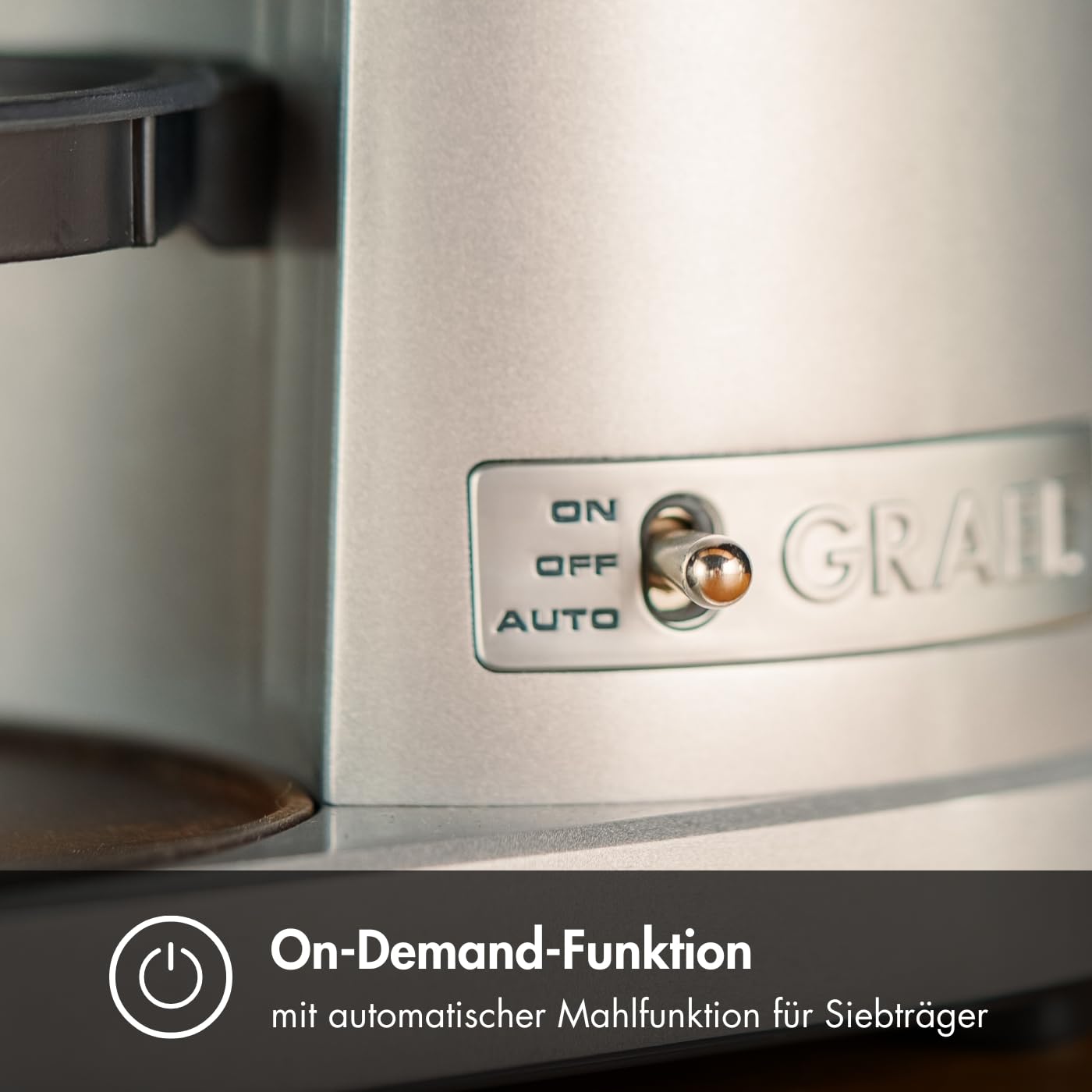 GRAEF (CM800) Electric Coffee Grinder '128W' with aluminum housing | 350g bean container
