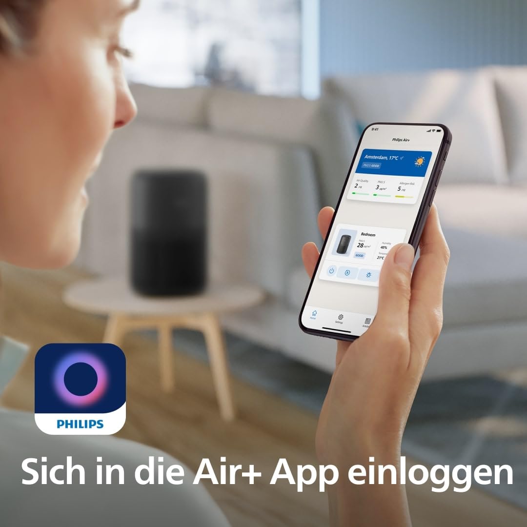 Philips Luftreiniger 900 Serie mit HEPA NanoProtect + Aktivkohlefilter | Leise, intelligent und energieeffizient