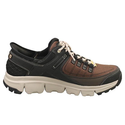 Skechers Slip-Ins Summits Herren Sneaker: Braunes Synthetisches Netzgewebe
