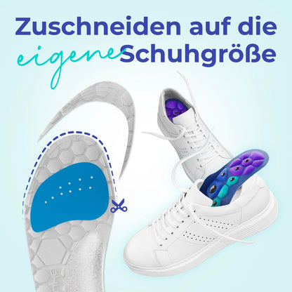 Akusoli magnetic insoles against heel spurs &amp; flat feet: Can be cut to size