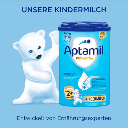 Aptamil Kindermilch 2+ (1x 800g) für Kleinkinder im Wachstum - 43 Portionen à 130ml
