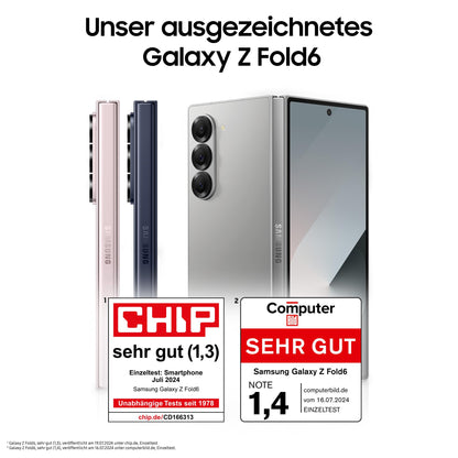 Samsung Galaxy Z Fold6 AI-Smartphone mit Garantie: 256GB Speicher, 50MP Kamera