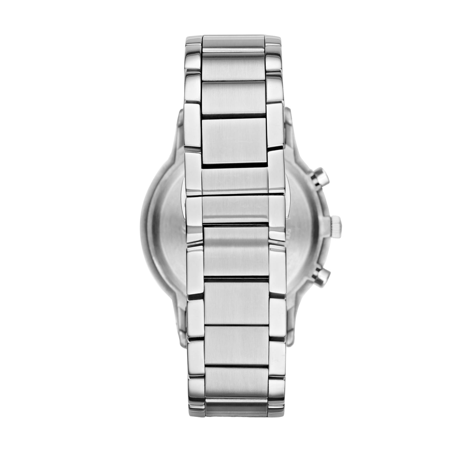Emporio Armani 'AR2448' Chronograph Movement Men's Watch (43mm): Silver Stainless Steel Bracelet