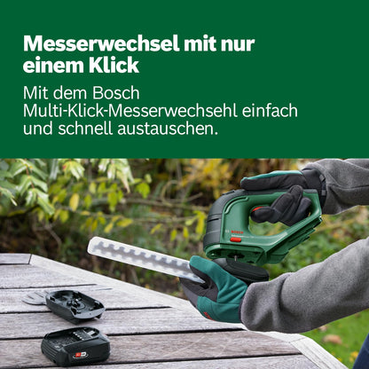 Bosch 'AdvancedShear' Akku-Grasschere 18V-10 mit Strauch- und Grasscherenmesser | ohne Akku