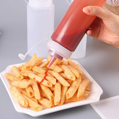 Lestiven 250ml Squeeze Quetsch-Flasche (5 Stück) mit Kappen - BPA Frei