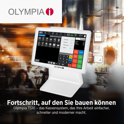 Olympia TS10 Touchscreen Kassensystem für Gastronomie & Einzelhandel: Scanner, Kundenanzeige