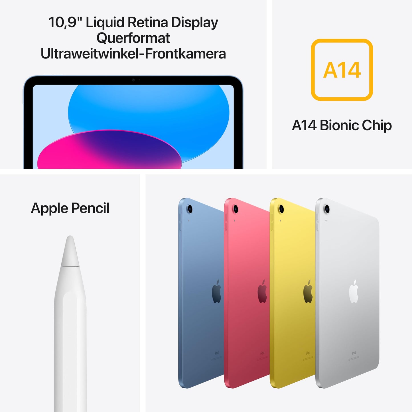 Apple 10.9" iPad (Wi-Fi, 64GB) in blue (10th generation)